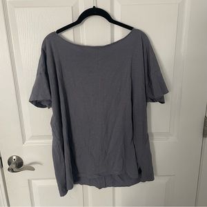 Eileen Fisher Sleep Shirt T-Shirt Tee Grey Lavender Size Medium